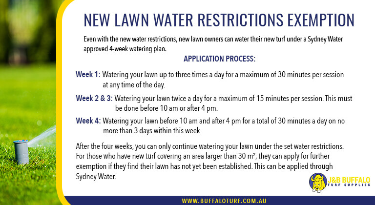 Lawn water restrictions infographic